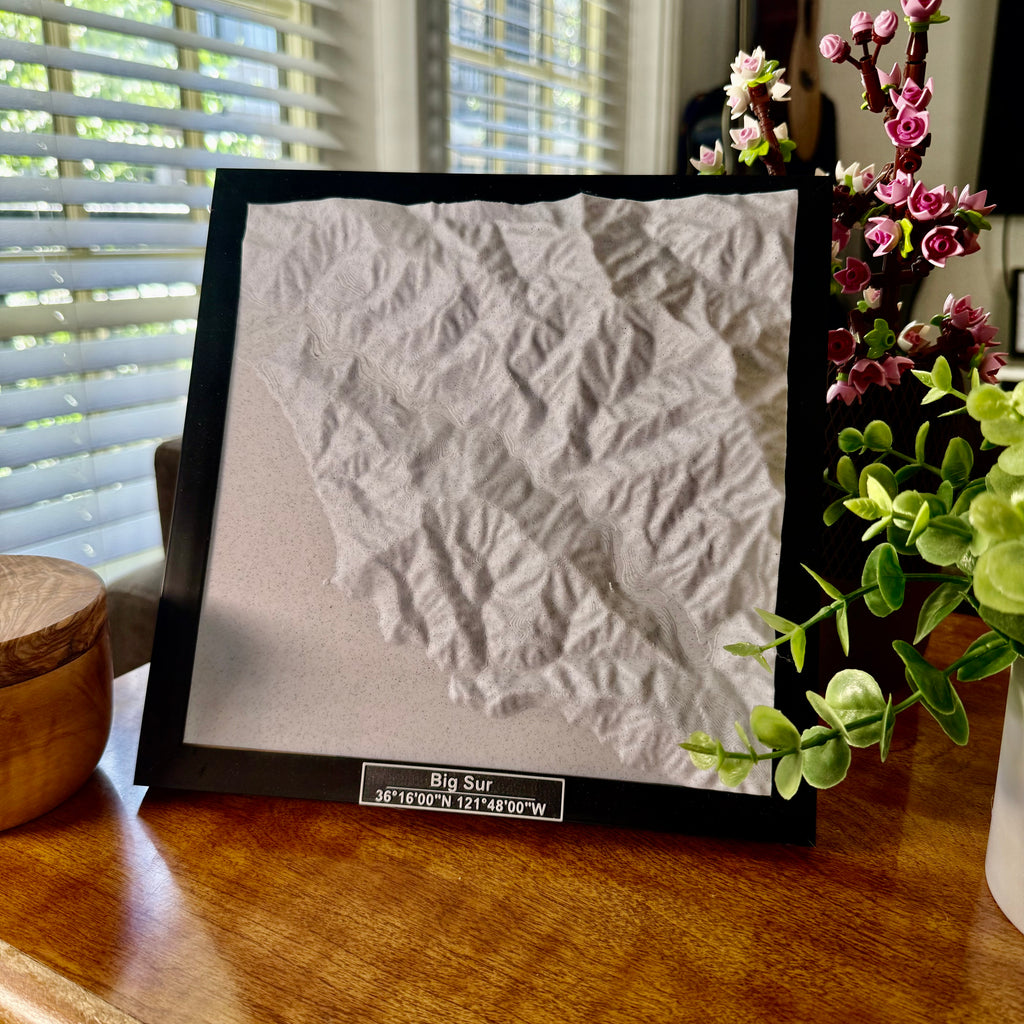 Big Sur National Park 3D Topographic Model