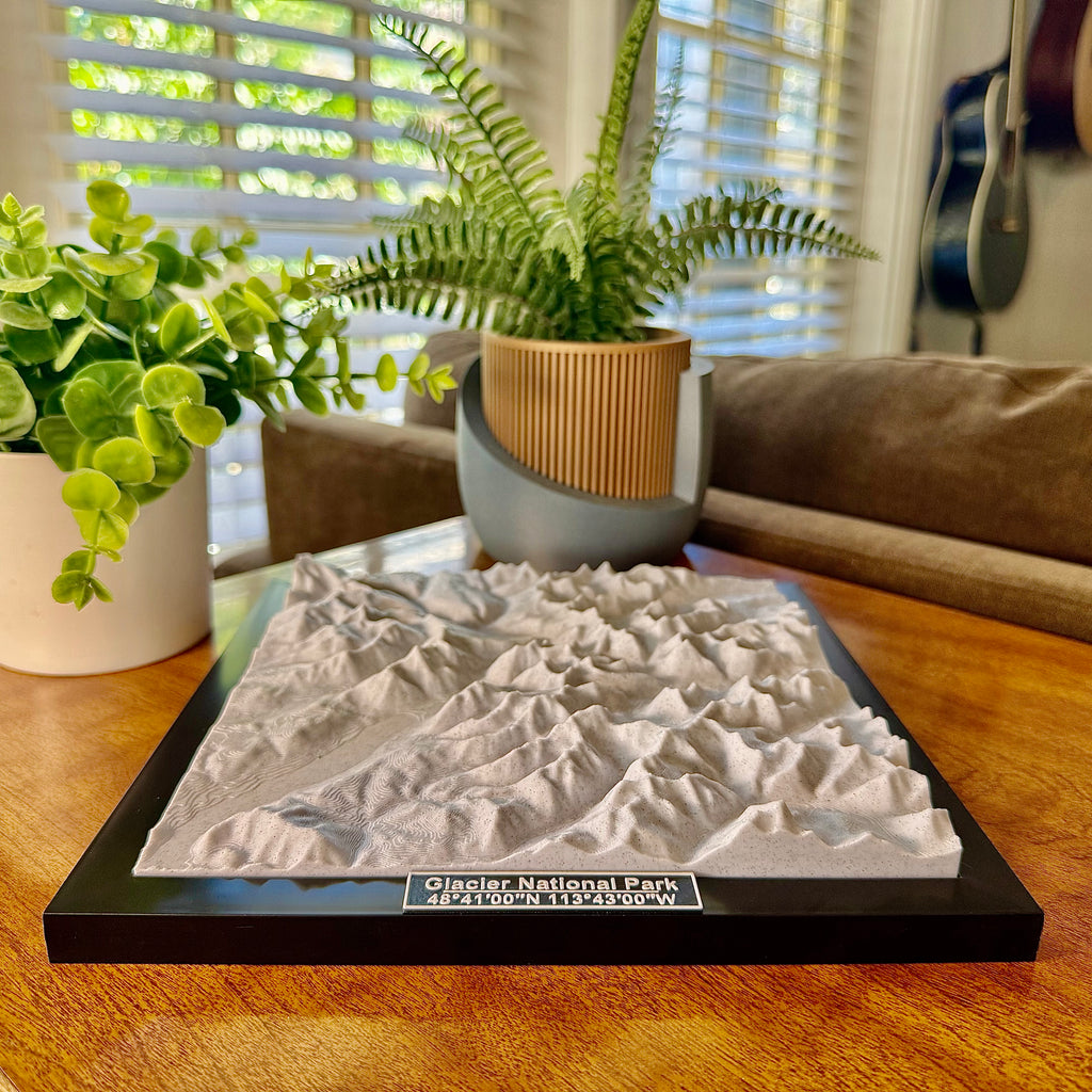 Glacier National Park 3D Topographic Model