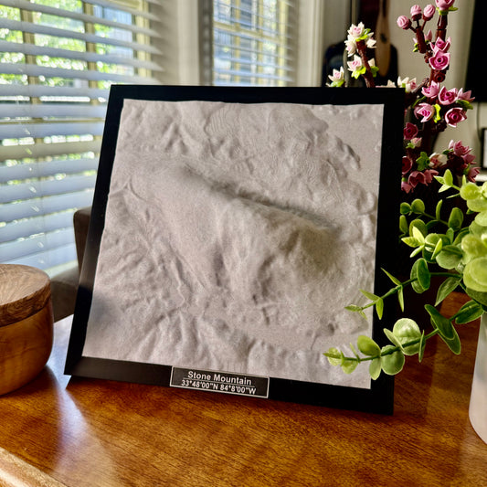 Stone Mountain Park 3D Topographic Model