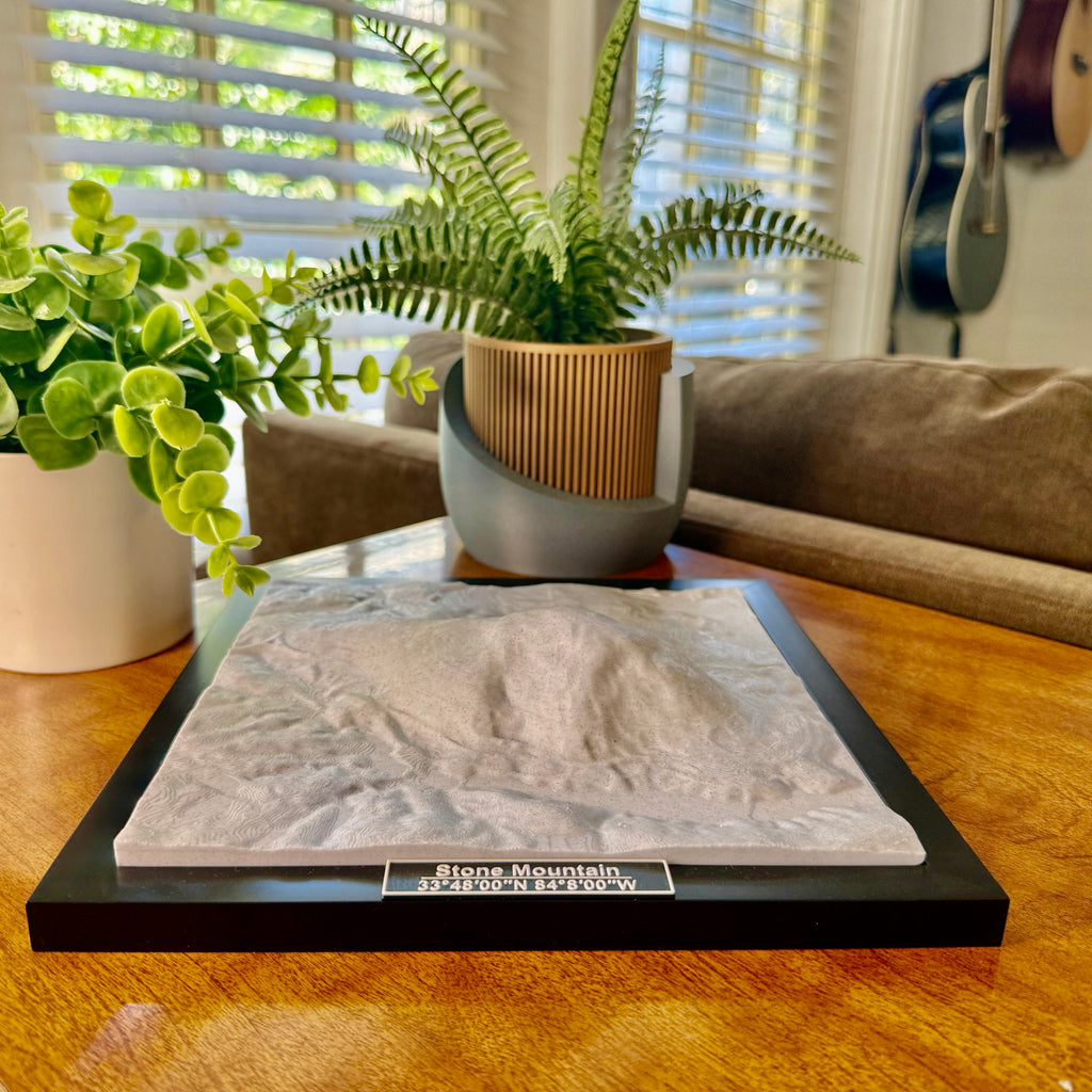 Stone Mountain Park 3D Topographic Model